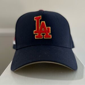 New Era Los Angeles Dodgers X Japan Blue/Red 9Forty A-Frame Snapback. 🔥